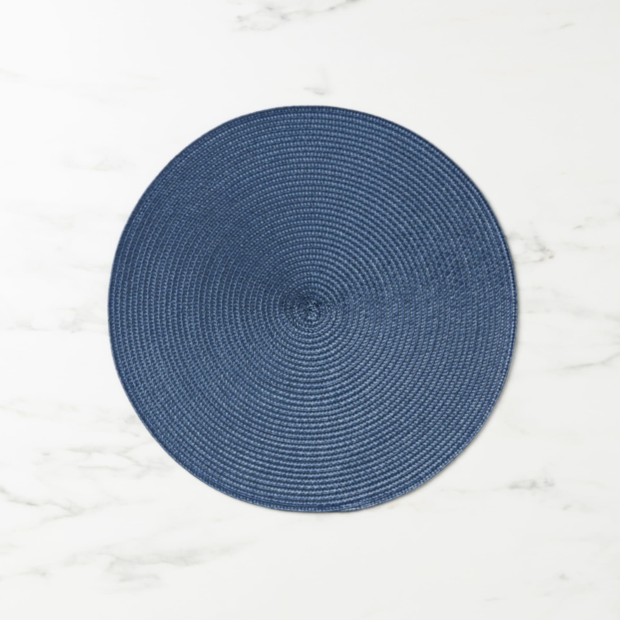 S&Co Classic Round Placemat 38cm Dark Blue Kitchen Warehouse™